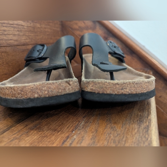 Romika Roemer Black Leather Women's Sandals Ergonomic Footbed Size 36 US 5-5.5 - Picture 11 of 11